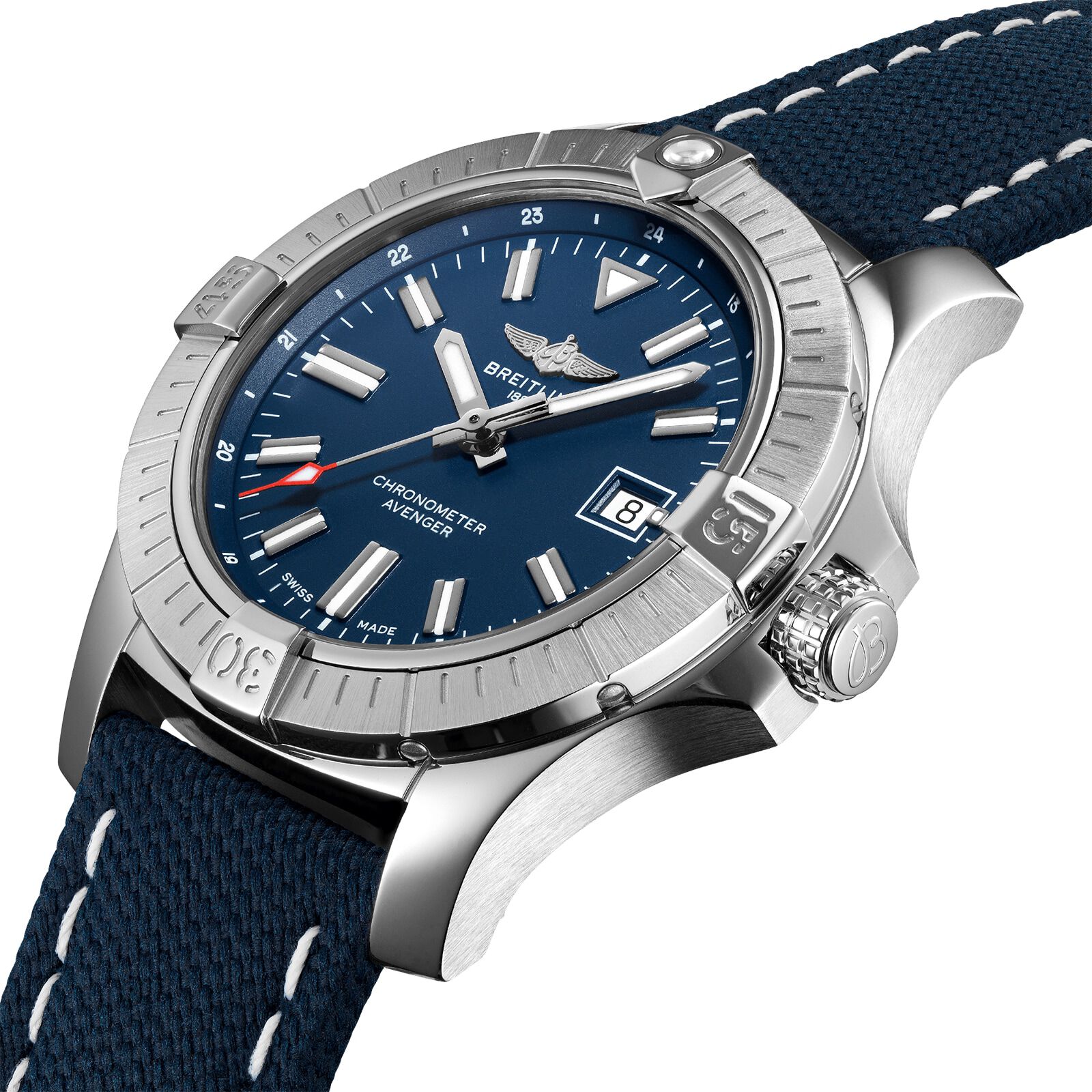 Montre automatique Breitling Avenger 43 – cadran bleu, boîtier acier
