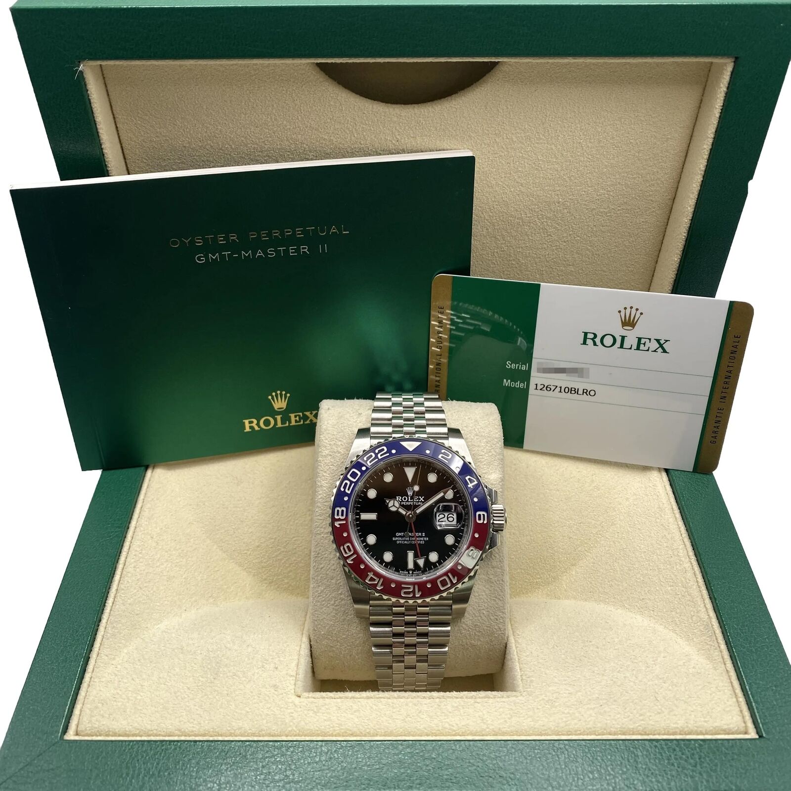 Rolex GMT-Master II «Pepsi» – синий и красный безель, браслет Jubilee, 40 мм