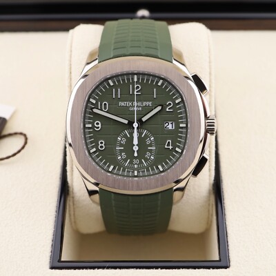 Patek Philippe Aquanaut Chronograph – Green Dial, White Gold, 42.2mm