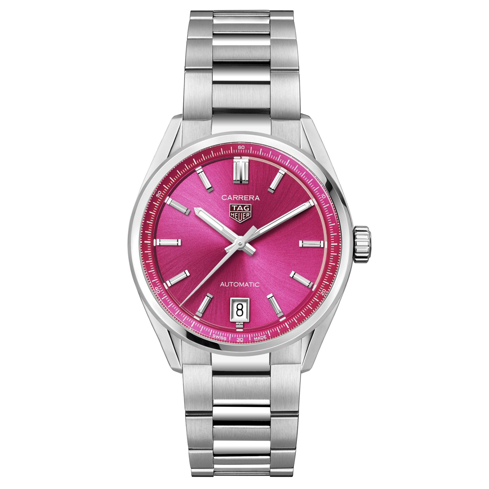 TAG Heuer Carrera Date – розовый ци