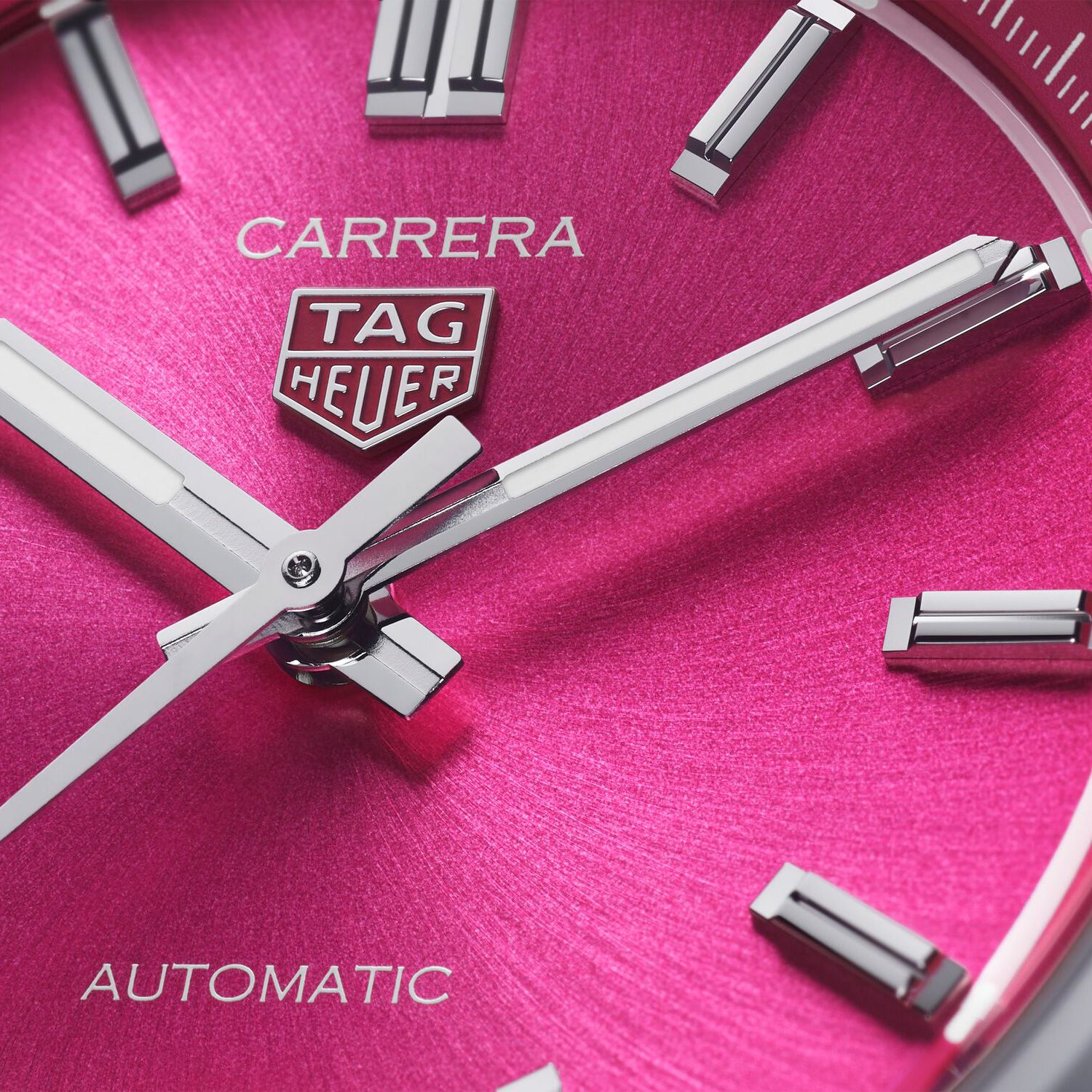 TAG Heuer Carrera Date – розовый циферблат, автомат Calibre 7, 36 мм