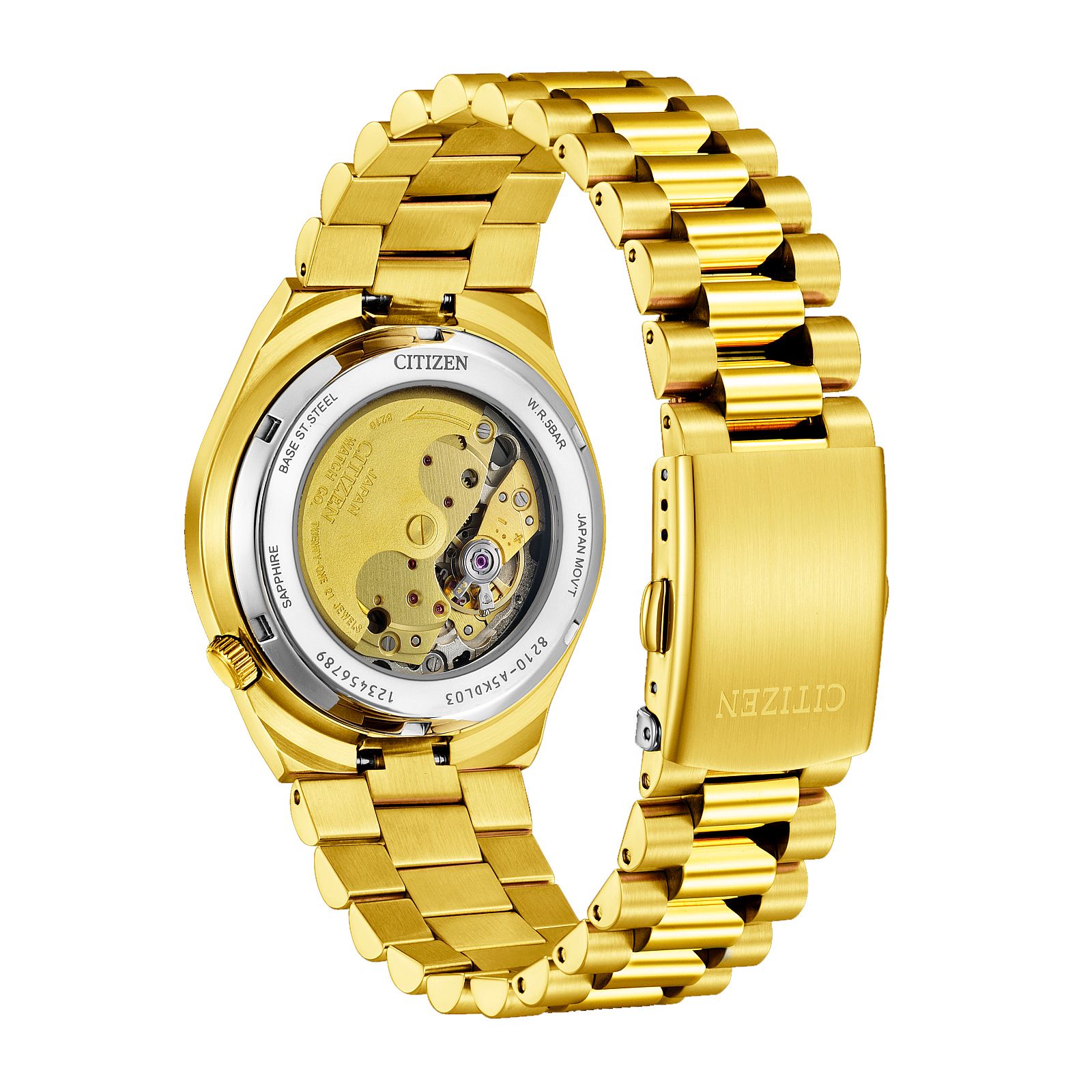 Citizen Tsuyosa Automatic – зелёный циферблат, корпус цвета золота, 40 мм