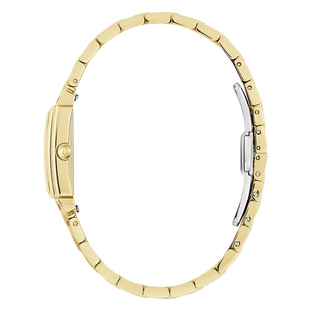Bulova Sutton – cadran nacre, bracelet doré, 21 mm
