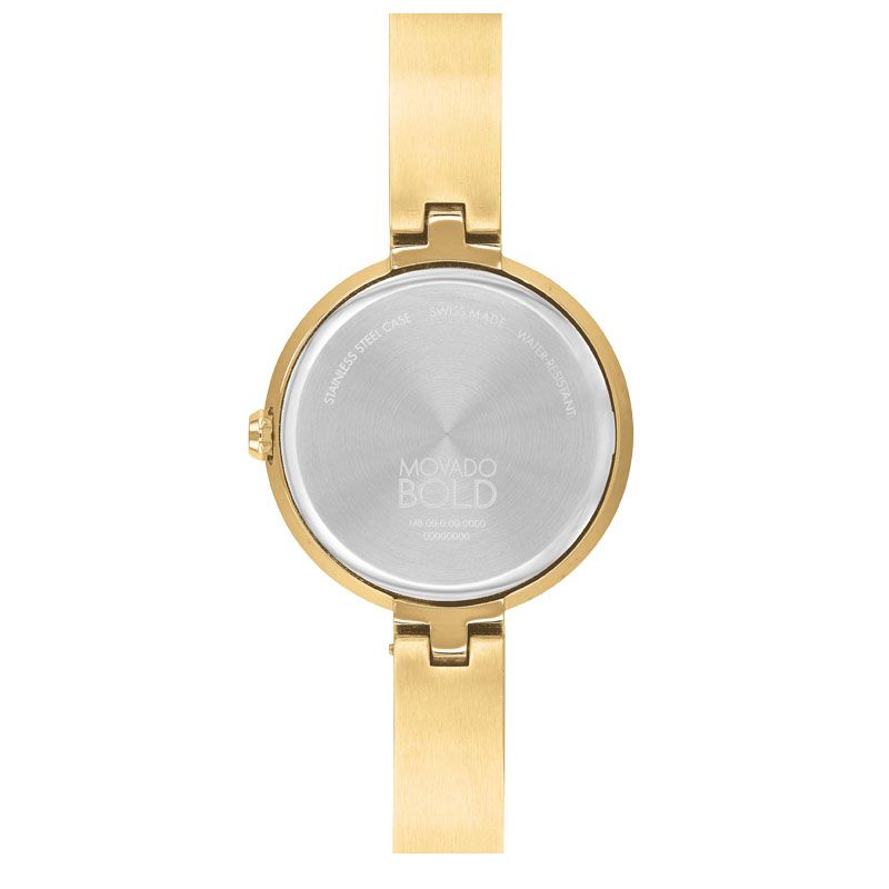 Movado BOLD – браслетные часы цвета светлого золота с кристаллом, 28 мм